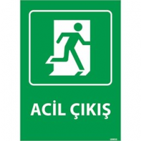 Acil Çıkış Kapı Üzeri Uyarı Levhası