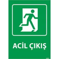 Acil Çıkış Kapı Üzeri Uyarı Levhası