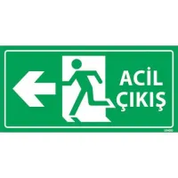 Acil Çıkış Levhası Sol Yön