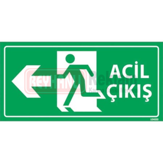 Acil Çıkış Levhası Sol Yön