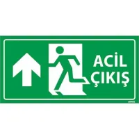 Acil Çıkış Levhası Yukarı Yön