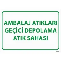 Ambalaj Atıkları Geçici Depolama Atık Sahası Uyarı