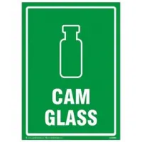 Cam Atık Uyarı Levhası