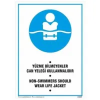 Can Yeleği Uyarı Levhası