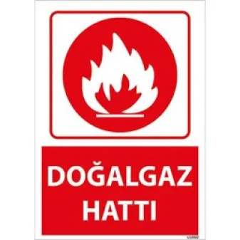 Doğalgaz Hattı Uyarı Levhası
