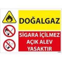 Doğalgaz Uyarı Levhası