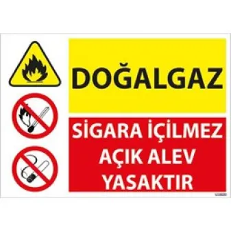 Doğalgaz Uyarı Levhası