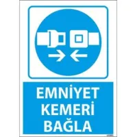 Emniyet Kemeri Bağla Uyarı Levhası