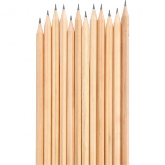 Naturel Köşeli Kurşun Kalem