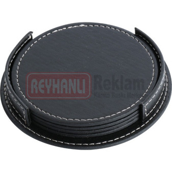 6640SYH Deri Bardak Altlığı