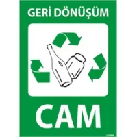 Geri Dönüşüm Cam Uyarı Levhası
