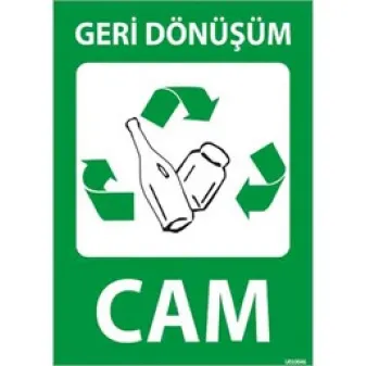 Geri Dönüşüm Cam Uyarı Levhası