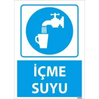 İçme Suyu Uyarı Levhası