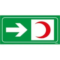 İlk Yardım Dolabı Sağ Ok Uyarı Levhası
