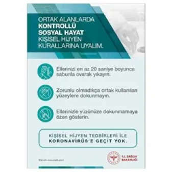 Kontrollü Sosyal Hayat Uyarı Levhası