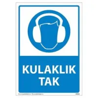 Kulaklık Tak Uyarı Levhası