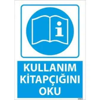 Kullanım Kitapçığını Oku Uyarı Levhası