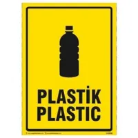 Plastik Atık Uyarı Levhası