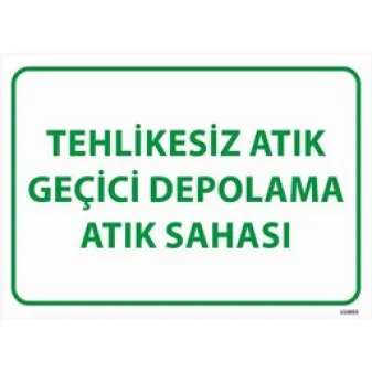 Tehlikesiz Atık Geçici Depolama Atık Sahası