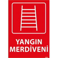 Yangın Merdiveni Uyarı Levhası