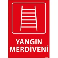 Yangın Merdiveni Uyarı Levhası