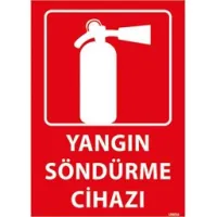 Yangın Söndürme Cihazı Uyarı Levhası