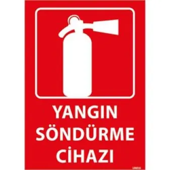 Yangın Söndürme Cihazı Uyarı Levhası