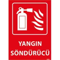 Yangın Söndürücü Uyarı Levhası
