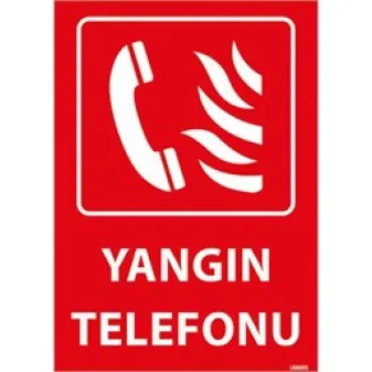 Yangın Telefonu Uyarı Levhası