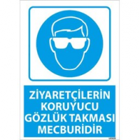 Ziyaretçilerin Koruyucu Gözlük Takması Mecburidir